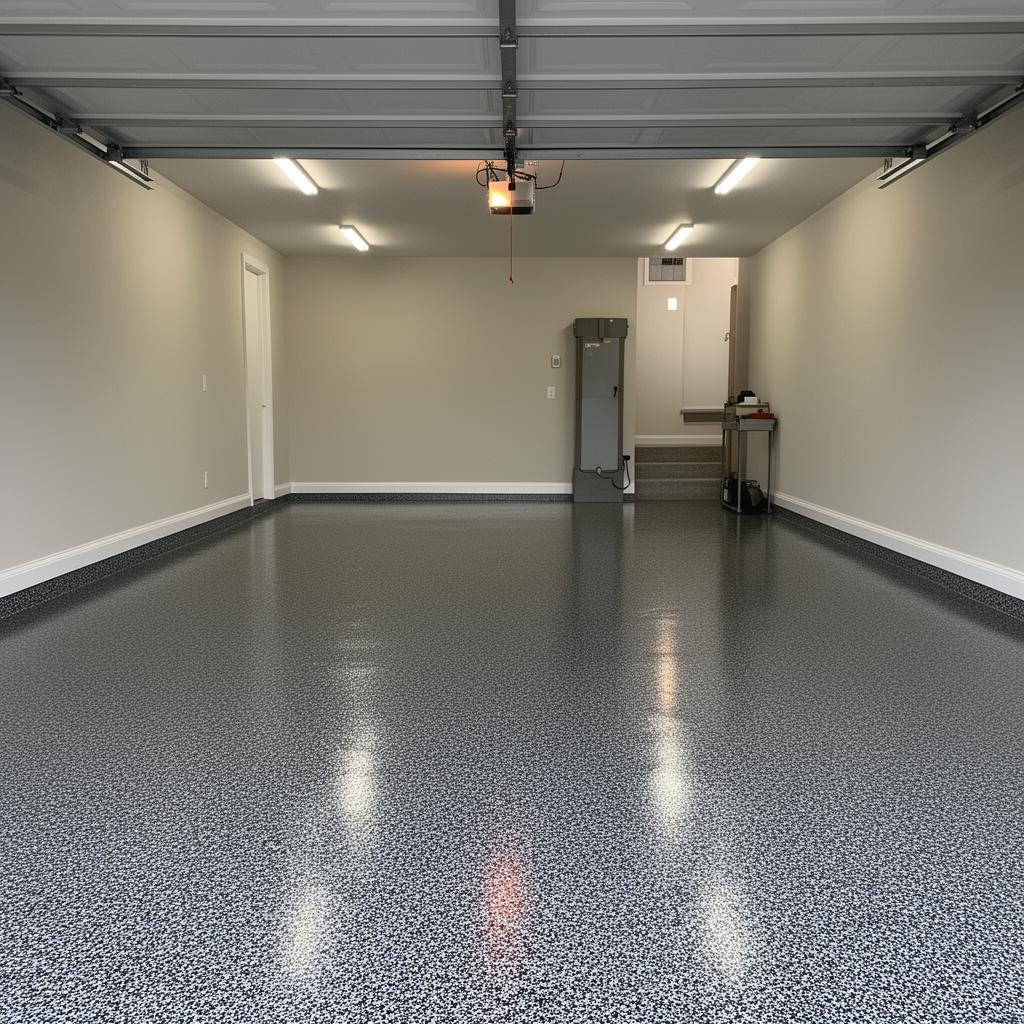 Residential Garage Transformation - after epoxy coating